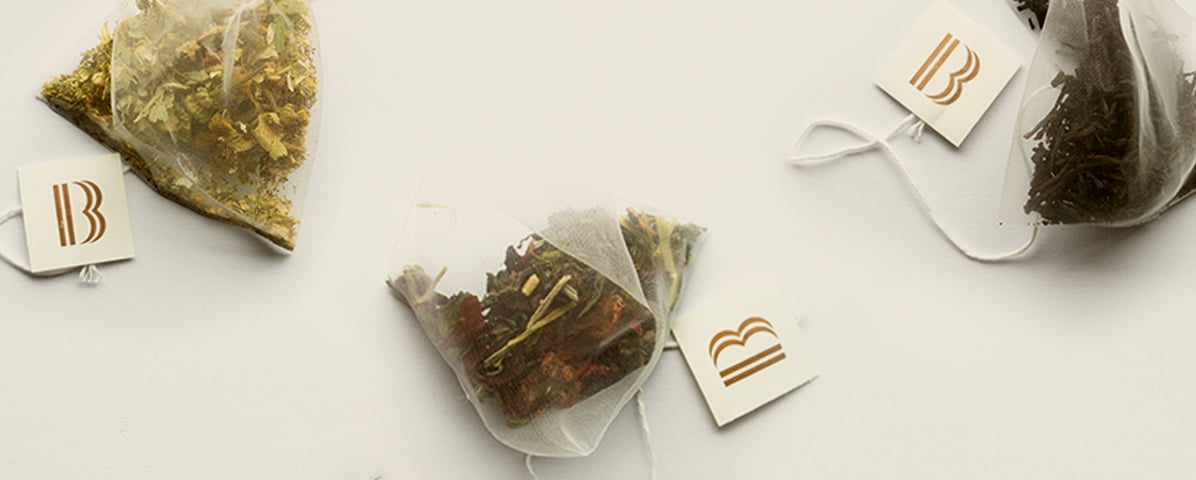byron bay tea comapny BBTC teabags on white background
